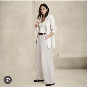 Banana Republic Wide Leg High Rise Pleated Trousers Size 4